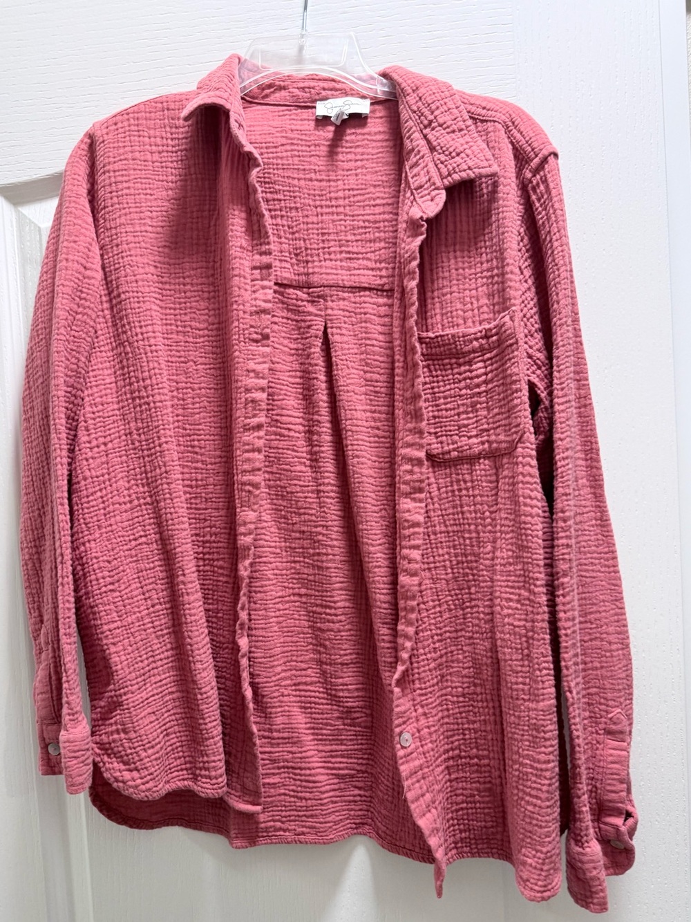 Jessica Simpson Textured Button-Down Shirt